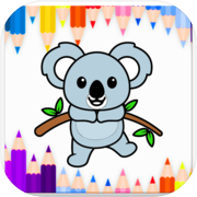 Play blue koala Coloring