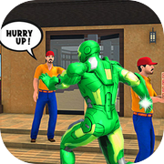 Play Iron Hero Pizza Delivery