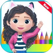 Play Dolls Doodle Coloring & puzzle