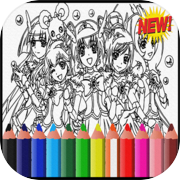 Play Glitterr Magical Doki Forces Coloring book