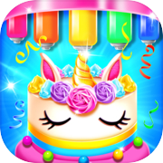 Play Rainbow Glitter Birthday Cakes