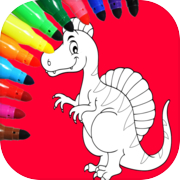 Play Dinosaur Coloring Book Game