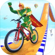 Play Superhero Cycle Stunts Racing