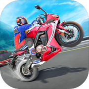 Biker racing motorbike 3D game