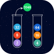 Ball Sort 2048 : Merge Numbers