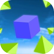Play Crazy Blue Cube: Sky Jumper