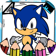Soni Coloring Blue Hedgehog