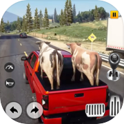 Farm Animals Cargo Truck Games