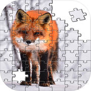 Fox jigsaw match puzzle