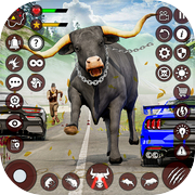 Play Scary Cow Wild Animal Rampage