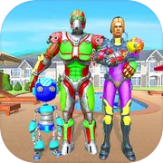 Robot Family Simulation Game