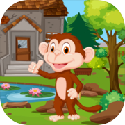 Cartoon Monkey Rescue Kavi Game-393
