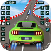 Mega Car Ramps Stunt Master 3D Game: Offline Stunt Race Game