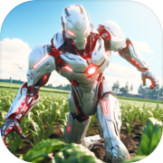 Superhero Iron Farming Man