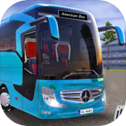 American Coach Bus Driving 3d