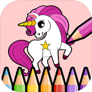 Lovely Unicorns Coloring Book