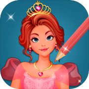 Play Princess Paint by Number Book