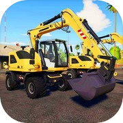 City Excavator Driving Sim 24