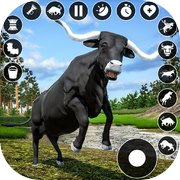 Angry Bull Fight-Animal Attack