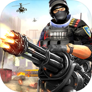 Police Shooter Gunner Heli War