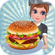 Play Burger Shop Chef Cooking