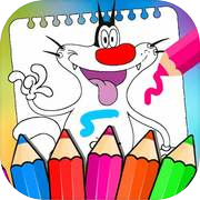 Super Oggy Coloring game