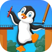 Play Draw Bridge: Save Penguin