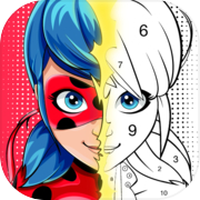 Play Miraculous Ladybug & Cat Noir. Color by number