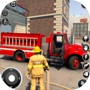 US Fire Truck-Firefighter Game