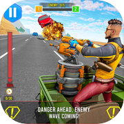 Highway Race Car Shooting Game