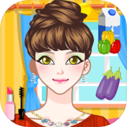 makeup dress-up and cooking