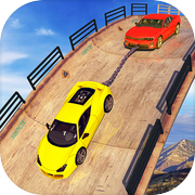Mega Ramp Impossible - Chained Cars Jump