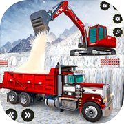 Snow Excavator Driving 3D