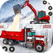 Play Snow Excavator Driving 3D