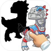 Play Dinosaur Robot Puzzle Game