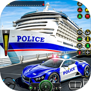 Play Police Muscle Car Cargo Plane