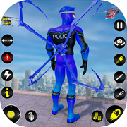Play Police Spider Rope Hero Games