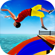 Play Sky Water Slide Flip Adventure Diving Stunts