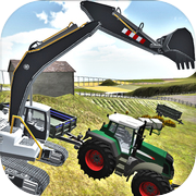 Tractor Excavator Farming Game