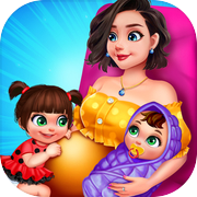 Play Pregnant Mommy: Twin Baby Care