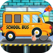 Play School Bus Auto Workshop Game