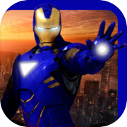 Play Grand Iron Superhero Flying Robot Rescue Mission