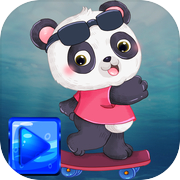 Play Endless Panda Skateboard