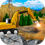 Play Heavy Excavator Stone Driller Simulator