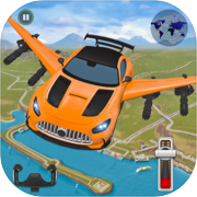 Flying car Shooting: Ultimate car Flying simulator