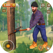 Lumberjack Wood Cutting Games