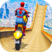 Superhero Moto Stunt Race Game