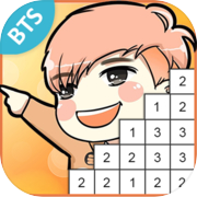 BTS Pixel Art - Color by Number - Free BTS Game
