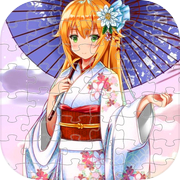 Kimono Girl Jigsaw Puzzle