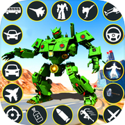 Robot Bus Army Car Game 3d